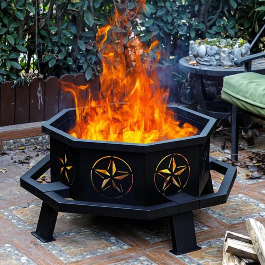 35 Inch Octagonal Fire Pit