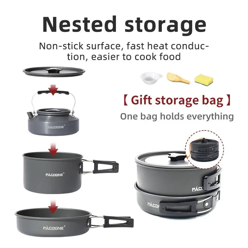 Camping Cookware Set Portable