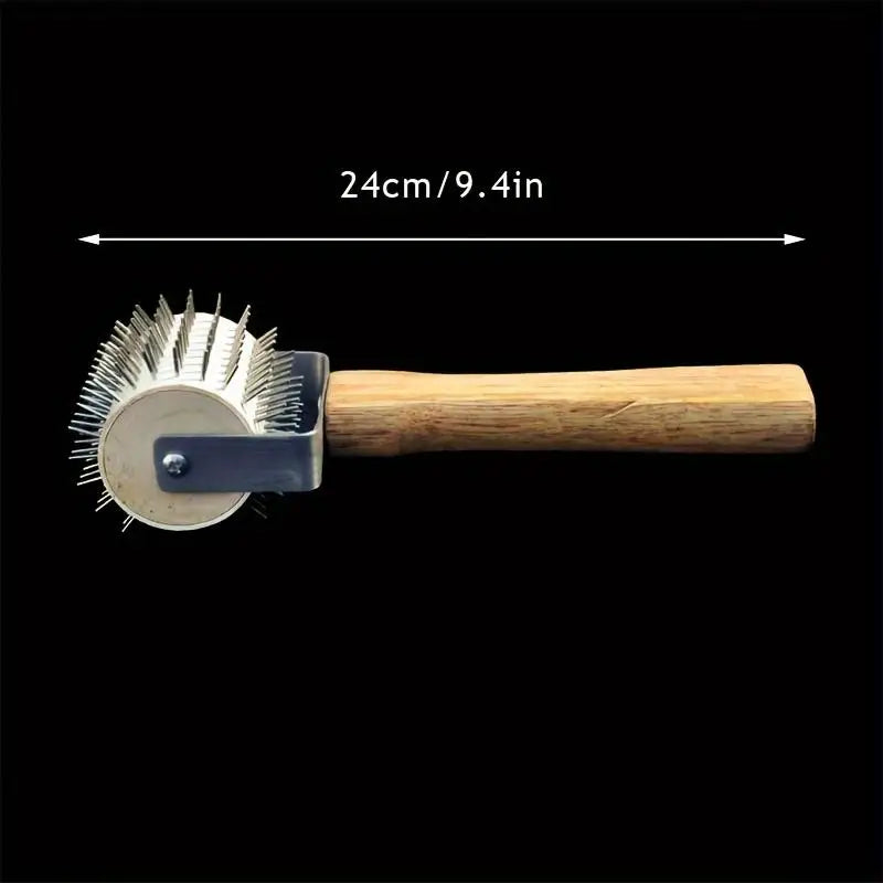 Wheel Uncapping Fork Gear Bee Honeycomb Rake Needle Roller Honey Extracting Tool Beekeeping Supplies Tools