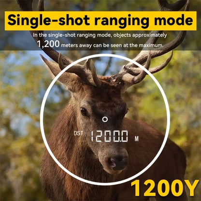 Laser Hunting Rangefinder 600/800/1200Y with Slope 6X  Golf Range Finder For Hunting Golfer Type-C Rechargeable