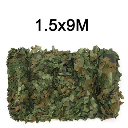 Camouflage Nets 1.5m*2 3 4 5 6 8 9 10m Wide Camo Netting Outdoor Camping Shooting Sun Shade Party Desert Fence Hunting Duck Deer