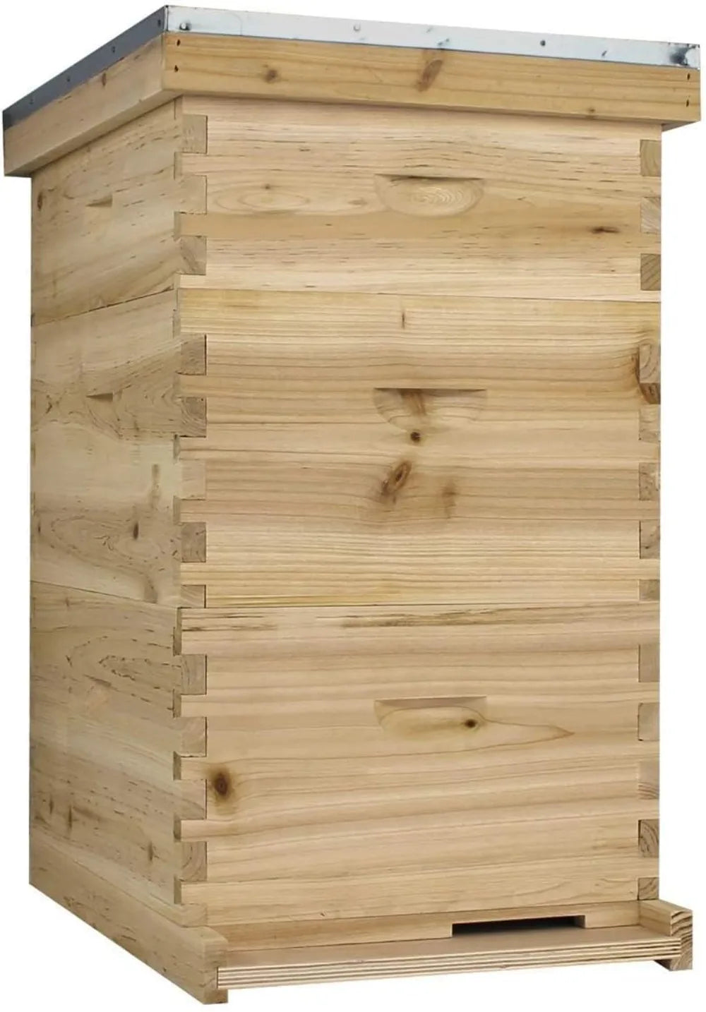 Starter 10 Frame Beehive Kit - Includes 2 Hive Bodies, 1 Super Box, Pine Frames, Wax Coated Foundations and More