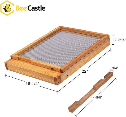 10-Frame Screened Bottom Board for Beehives,