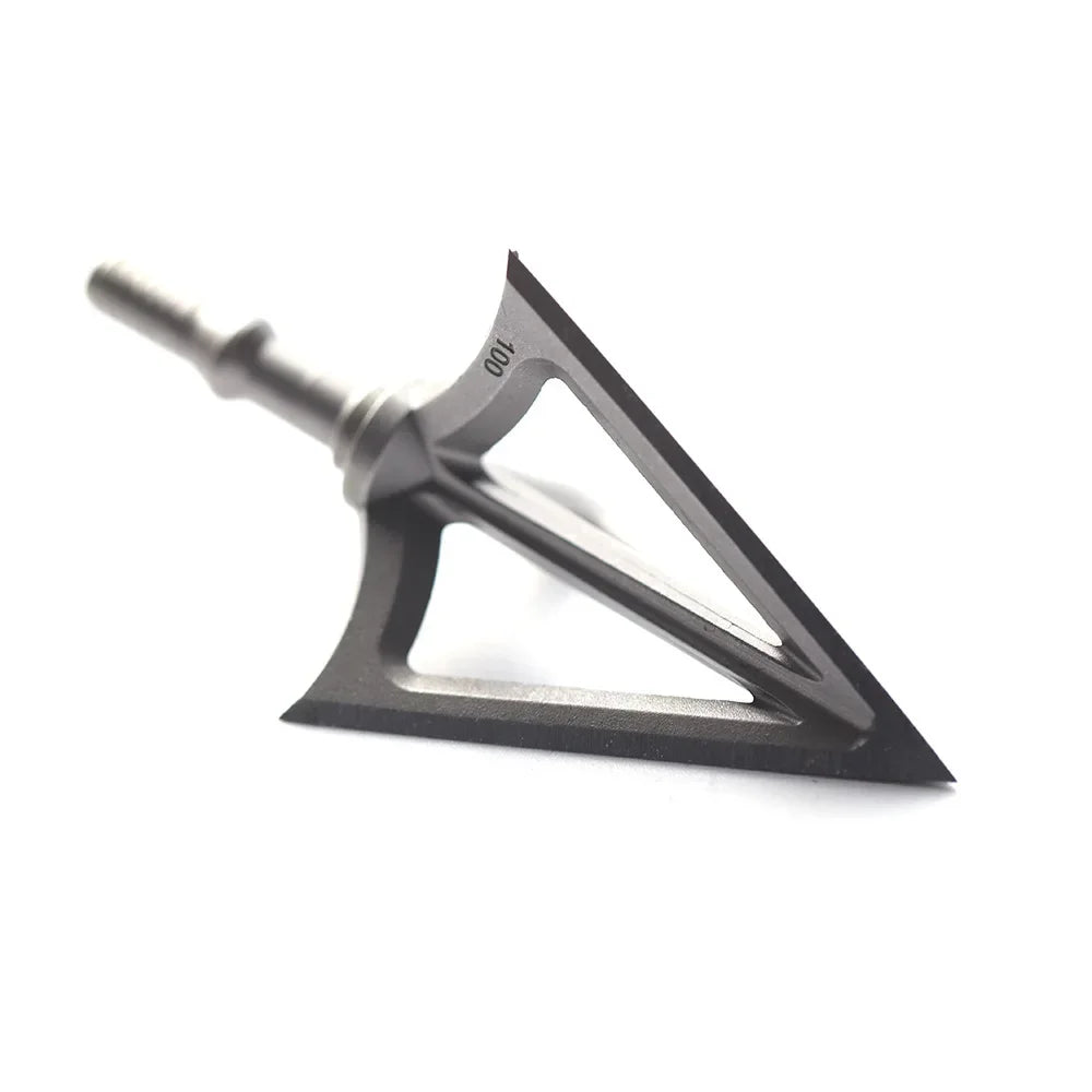 3/6/12pcs Arrowhead Archery Broadhead Hunting Sharp 100/125 Grain Arrow Head 3 Blade Stainless Tips