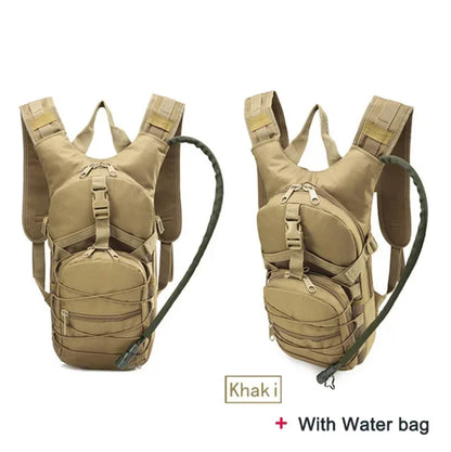 Lightweight Tactical Backpack Water Bag Camel Survival Backpack Hiking Hydration Pouch Rucksack Camping Bicycle Daypack