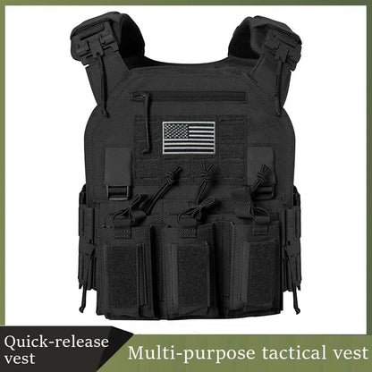 1000d Nylon Chaleco Tactico Vest Ranger-Green Tactical Gear 25x30cm Plate Carrier Molle Tactical Vest for Outdoor Hunting