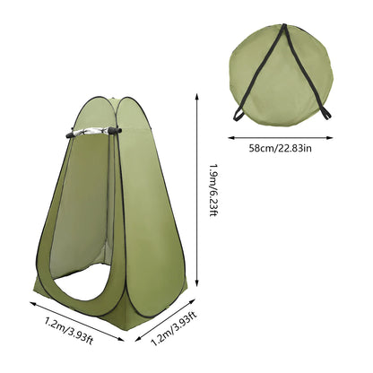Portable Toilet Tent for Hiking Outdoor Camping Privacy Shelter Waterproof 1.2×1.2×1.9m for Hiking Picnics Fishing Camping