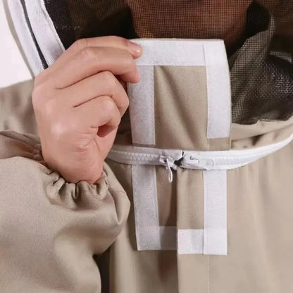 1 Set Professional Ventilated Full Body Beekeeping Suit With Gloves