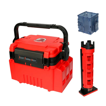 Fishing Tool Box Multi-function Plastic Thickened Fisherman Tackle Box Fishing Rod Lure Storage Organizer Sea Goods for Fishing