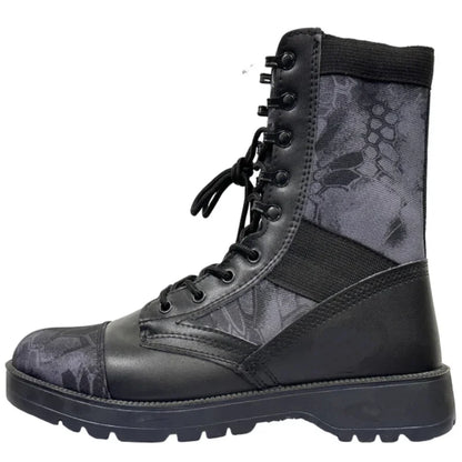 Cowhide Men Tactical Desert Boots Outdoor Combat Lightweight Non-Slip Hiking