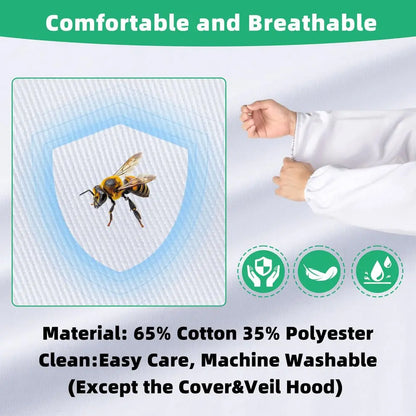 Suits Bee keeper Suit for Men Women Sting Proof Beekeeper with Glove ampVentilated Hood Bee Keeping Starter kit amp Beekeeping S