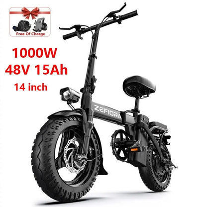 Hot 14 20 Inch Bike Electric,1000w 2000w Adjustable Front Brake Seat 30-50mph 48v 15a 17.5a 20a,for Two Wheels Electric Bicycle