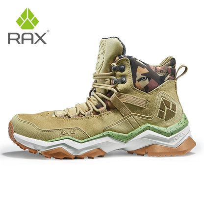 Men Hiking Shoes Mid-top Waterproof Outdoor Sneaker Men Leather Trekking Boots Trail Camping Climbing Hunting Sneakers Women