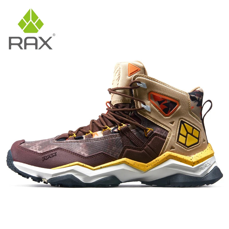 Men Hiking Shoes Mid-top Waterproof Outdoor Sneaker Men Leather Trekking Boots Trail Camping Climbing Hunting Sneakers Women