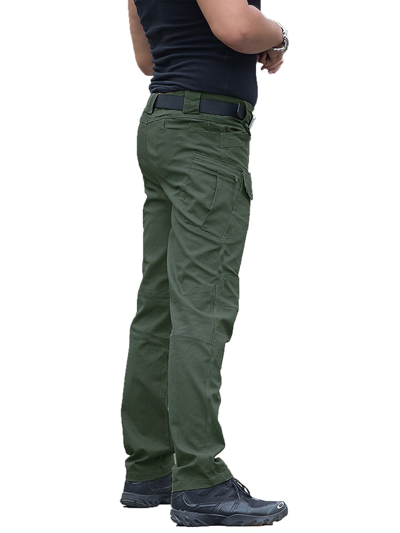 Men's Waterproof Breathable Outdoor Pants Large Pocket Tactical Sports Casual Overalls Pant XS-3XL