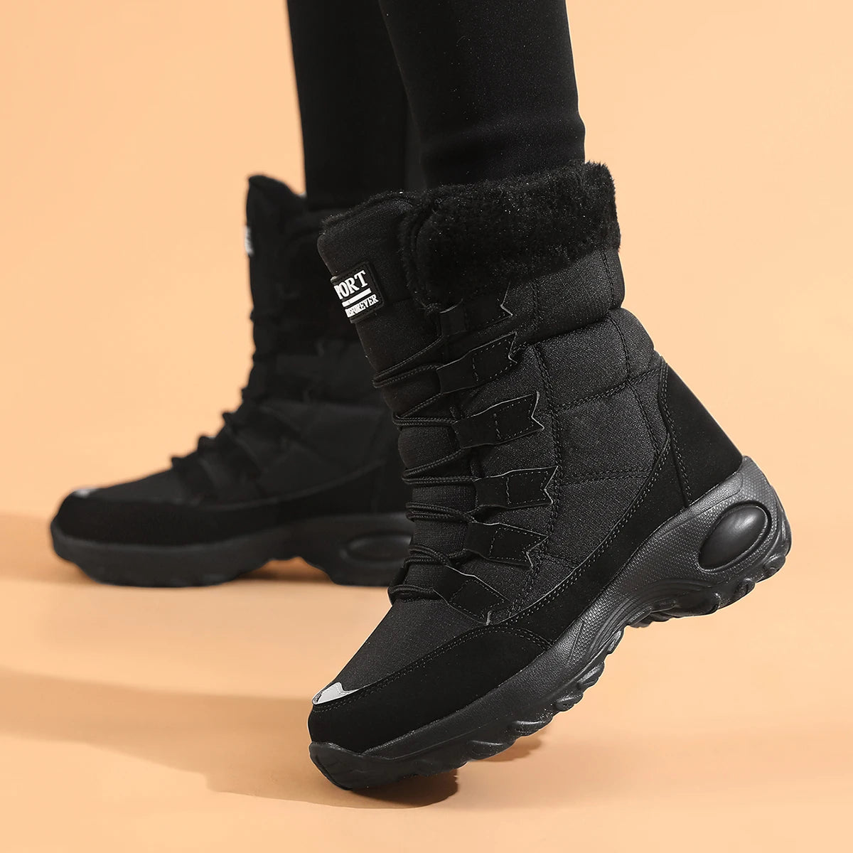 Women's Boots High Quality Keep Warm Mid-Calf Waterproof Snow Boots Women Comfortable Ladies Thigh High Hiking Boots