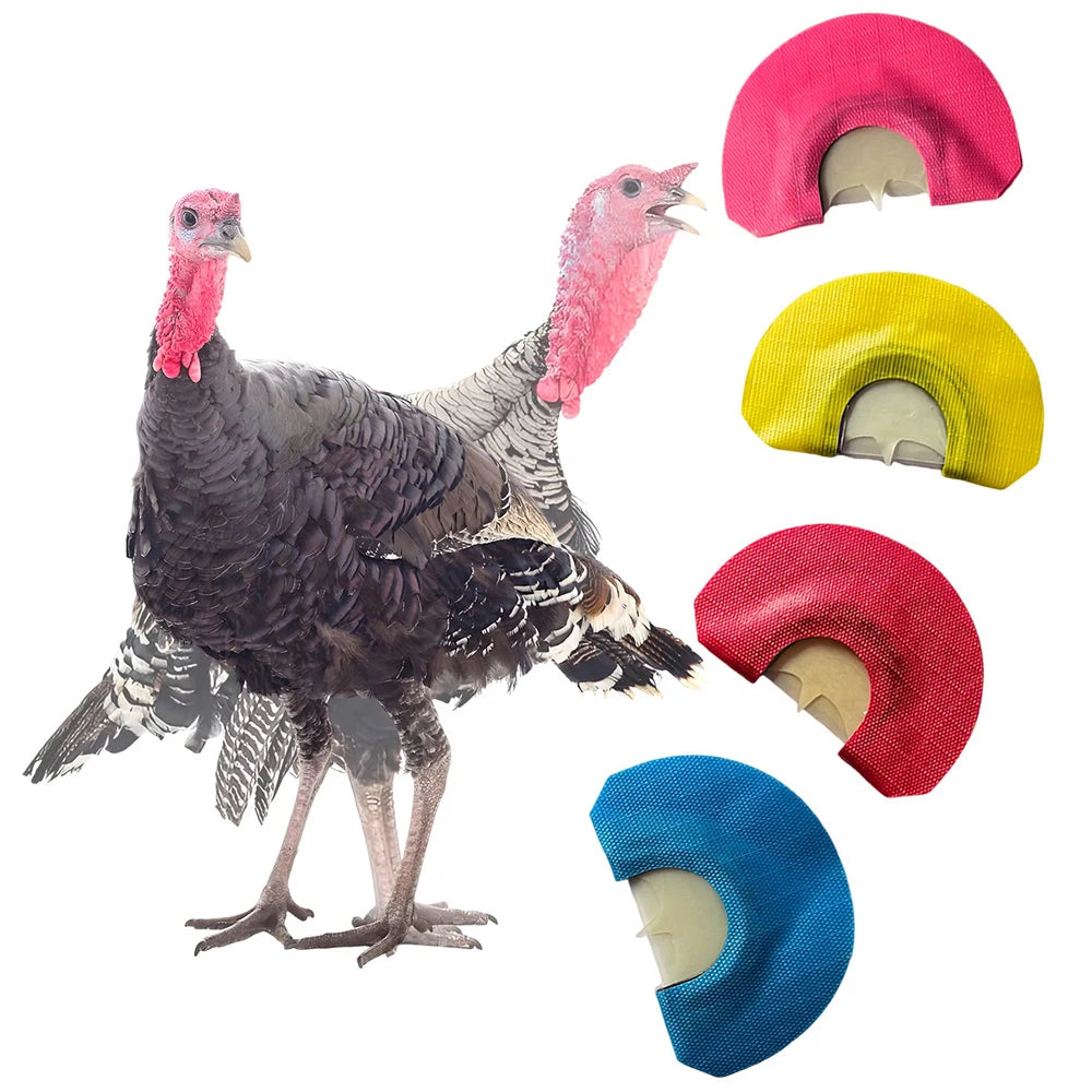Turkey Hunting Calls Diaphragm Mouth Call Outdoor Hunting Gear Whistle Random 1 Colors Portable Hunter Accessory