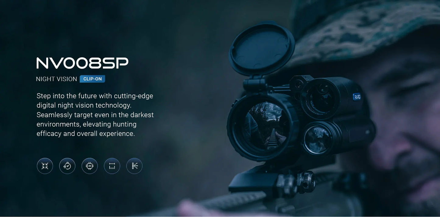 PARD NV008SP-LRF 850nm 70mm Night Vision Scope 2688*1520 CMOS Sensor IP67 weatherproof rating 1000m For Outdoor Hunting Camera