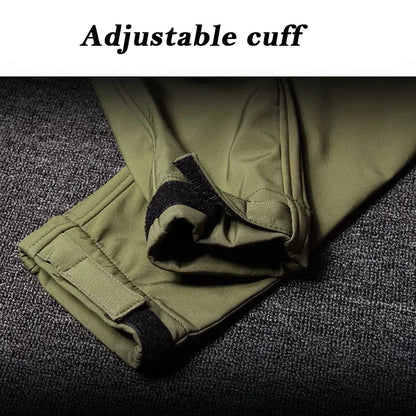 Tactical Sets Mens Thicken Outdoor Soft Shell Warm Fleece Jackets Waterproof Wear Resistant Multi Pocket Pants Hunting Clothes