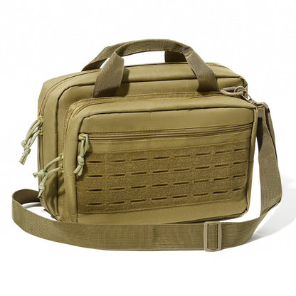 600D Oxford Cloth Tactical Handgun Bag Multiple Pockets Shooting Range Bag Tactical Handbag for Outdoor Hunting