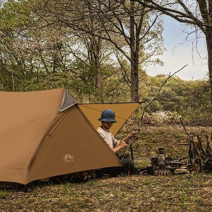 Night Cat Ultralight Tent 2 Persons for Professional Backpacker Hiker 3 LBS Only Lanshan Backpacking Bivvy Ground Tent Heavy Rain Waterproof Trekking Pole Not Included