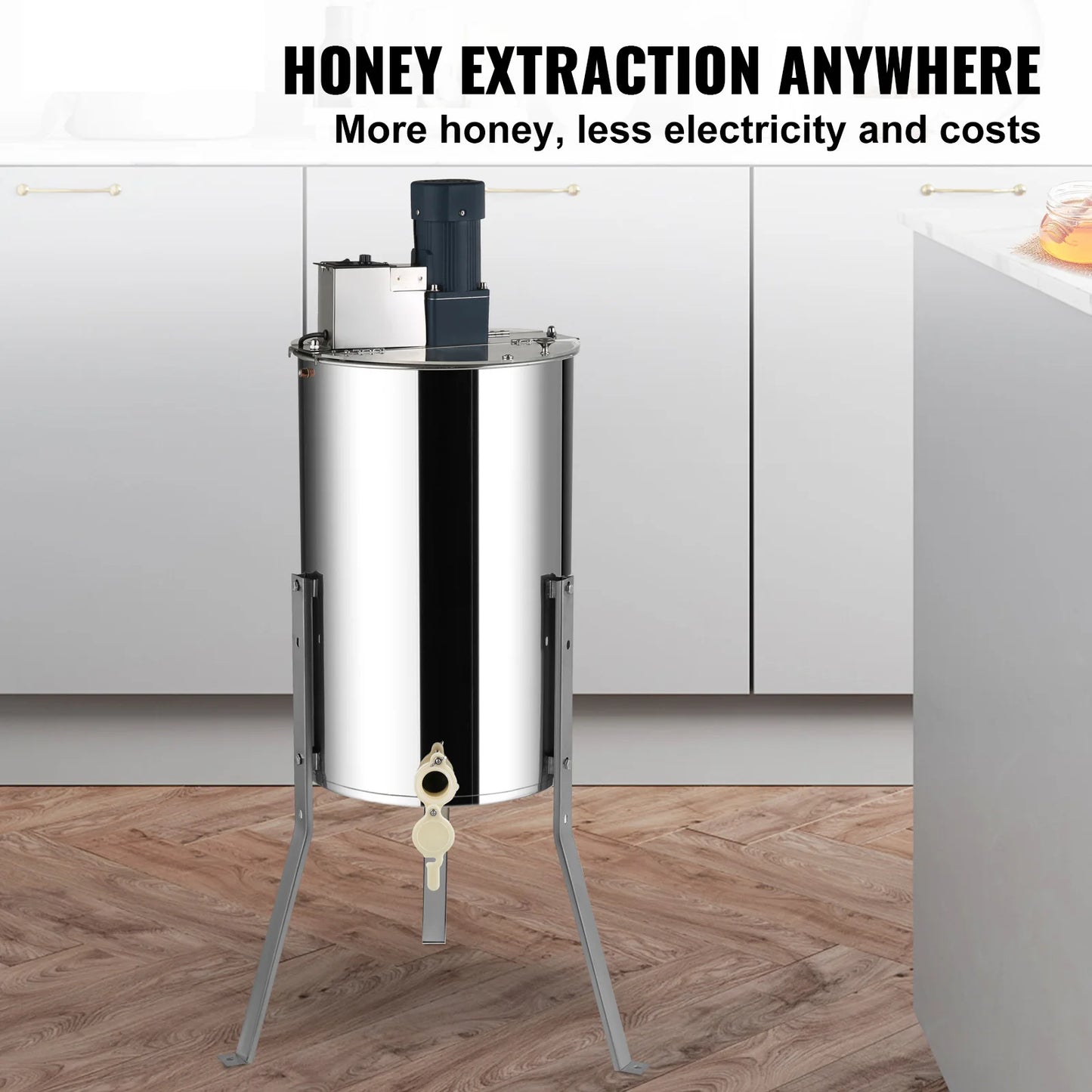 SucceBuy Honey Extractor 2 3 4 Frame Manual Electric Stainless Steel Honeycomb Spinner Crank Honey Centrifuge Beekeeping Equipment