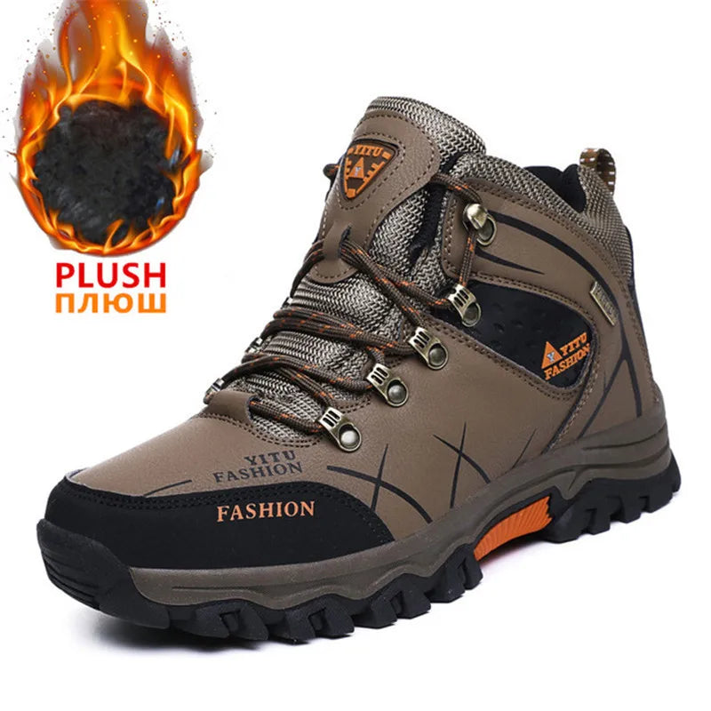 Waterproof Leather Sneakers Super Warm