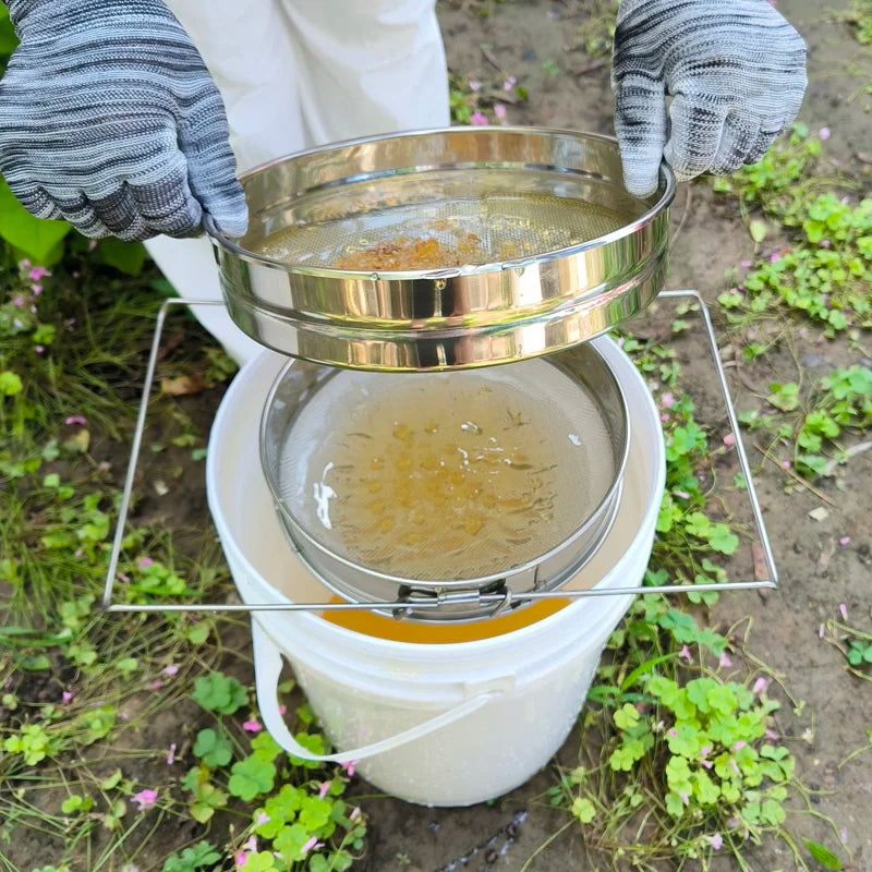 Honey Strainer- Double Sieve Honey Coarse And Fine Filter