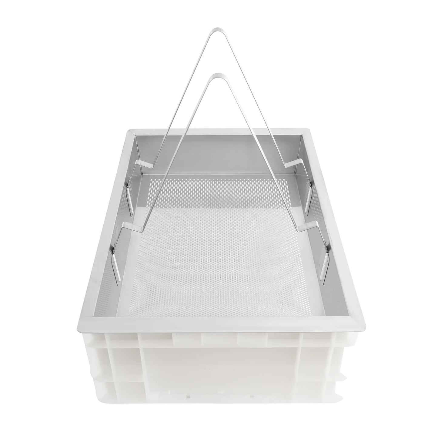 24.41*16.93*7.87in Stainless Steel Honeycomb Uncapping Tray Beekeeping Tools Honey Harvesting Tool Set Honey Collecting Tool Kit