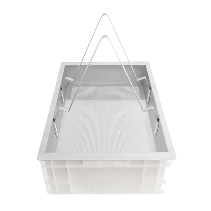 24.41*16.93*7.87in Stainless Steel Honeycomb Uncapping Tray Beekeeping Tools Honey Harvesting Tool Set Honey Collecting Tool Kit