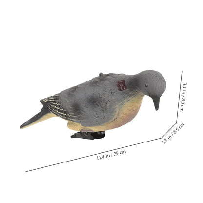 2Pcs Plastic Dove Figurines Simulation Realistic Hunting Bird Decoy