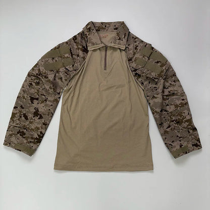 Outdoor Hunting Military Tactics G3 Training Suit, CP Style GEN3 Green Tiger Spot Combat Set, Tactical Top, Tactical Pants Men