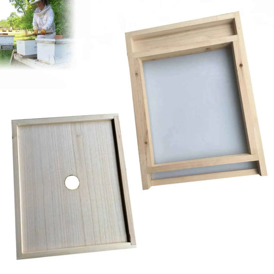 2-in-1 Beehive Bottom Board Kit 10-frame Beehive Bottom Board Beehive Inner Cover Screened Beehive Bottom Board Beekeeping Tool