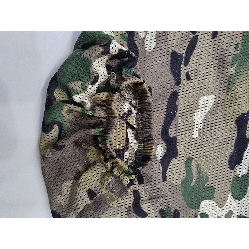Men Fishing Hiking Sets Outdoor Tactical Mesh Hoodie Mosquito-Proof Set Camping Jacket Elastic Waistband Hunting Pants Men Kids