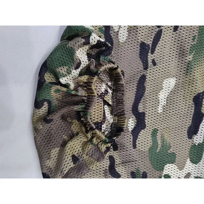Men Fishing Hiking Sets Outdoor Tactical Mesh Hoodie Mosquito-Proof Set Camping Jacket Elastic Waistband Hunting Pants Men Kids