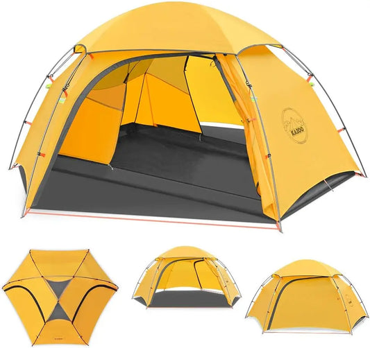 Ultralight Waterproof Backpacking Tent for 1-2 People, Aluminum Frame Double Layer Hiking Camping Shelter