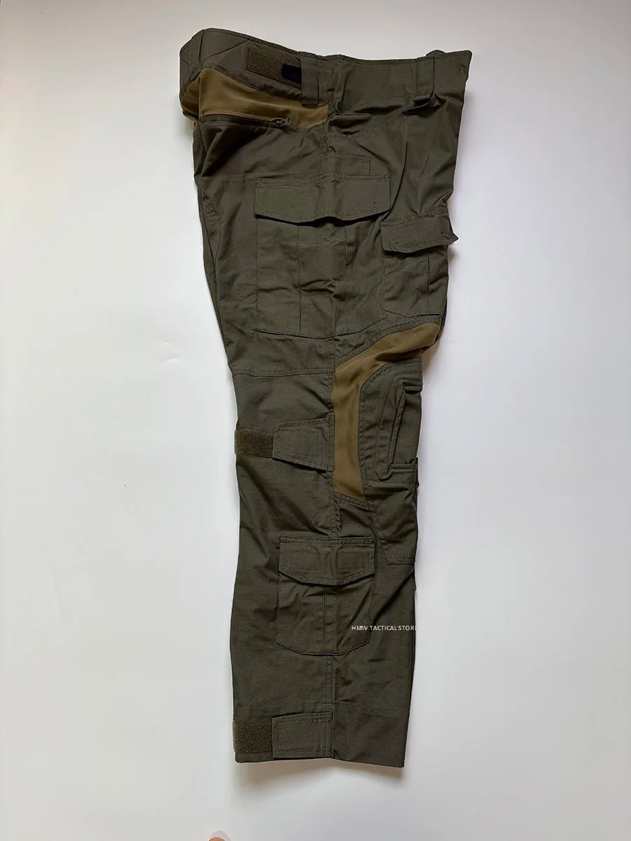 Outdoor Hunting Military Tactics G3 Training Suit, CP Style GEN3 Green Tiger Spot Combat Set, Tactical Top, Tactical Pants Men