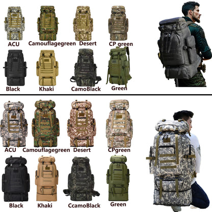 Large Backpack Outdoors Hiking Camping Travel Bags