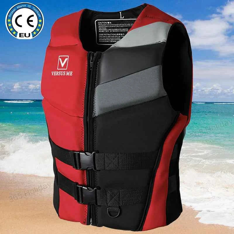Aldult Life Jacket Water Sports Skiing Neoprene Life Jacket Drifting Surfing Motorboat Jet Ski VEST Boating Kayak Life Jackets