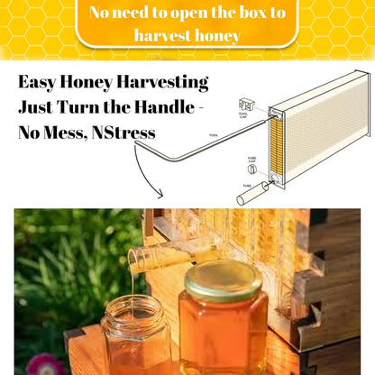 Automatic Flow Beehive Starter Kit 7-Frame Bee Hive Box Set Easy Harvesting Beekeeping Beginner Supplies, Custom
