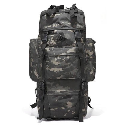 70L Backpack Waterproof Oxford 1000D Mountaineering Backpacks Casual Wear-resisting Camouflage Bag