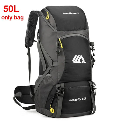 50L Travel Backpack Camping Men Large Hiking Bag Waterproof