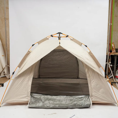 2-3 Person Automatic Pop Up Tent Instant Spring Quick Setup Waterproof Oxford Cloth UPF 50 Sun Protection Breathable Mesh Window Wind Ropes Ground Nails Compact Fold Portable Outdoor Shelter For Backyard Festival Beach Campin