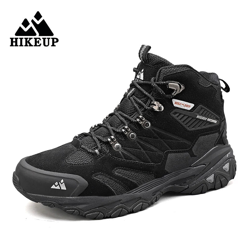 Men's Outdoor Hiking Boots Suede High Top Trekking Men Shoes Rainproof Tactical Combat Military Boots