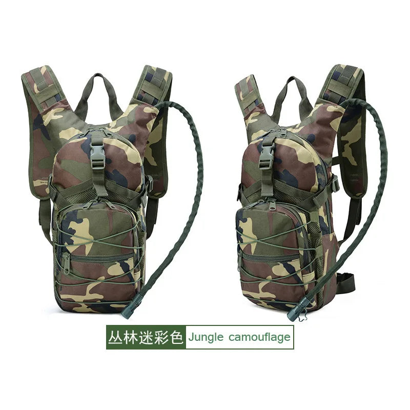 Lightweight Tactical Backpack Water Bag Camel Survival Backpack Hiking Hydration Pouch Rucksack Camping Bicycle Daypack