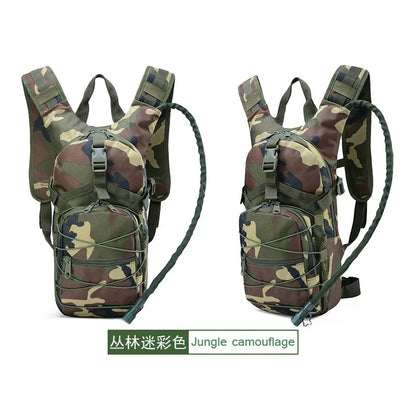 Lightweight Tactical Backpack Water Bag Camel Survival Backpack Hiking Hydration Pouch Rucksack Camping Bicycle Daypack
