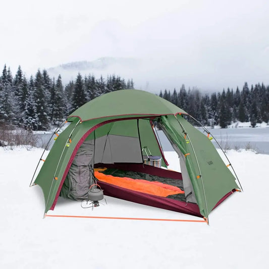 Waterproof Ultralight 1-2 Person Camping Tent with Aluminum Frame Double Layer for Hiking Backpacking