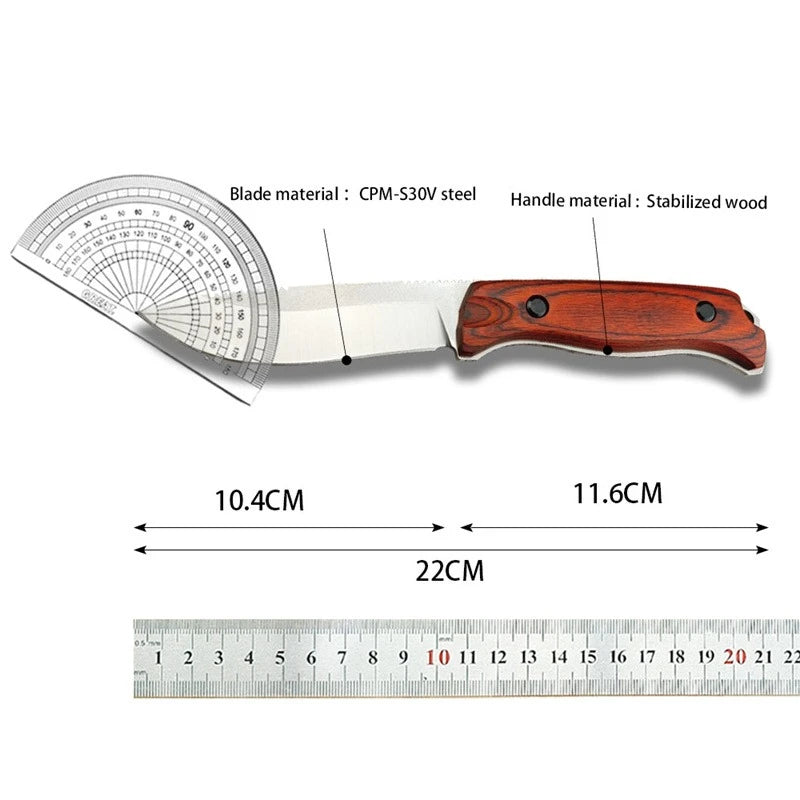 BM 15002 High-hardness Fixed Blade Durable D2 Steel Treatment Outdoor Camping Fishing Tools Jungle Adventure Survival Knife Gift