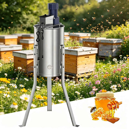 4 Frame Honey Extractor Spinner Electric Beekeeping Centrifuge
