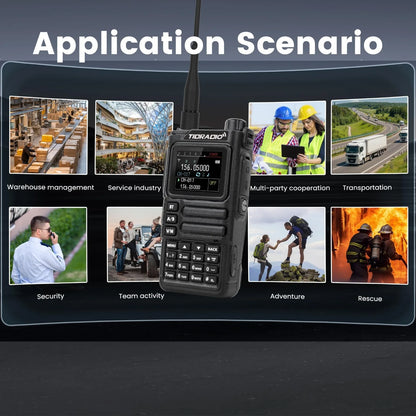 TIDRADIO H9 10W GPS APRS Radio Walkie Talkie, Off-Grid Team Location, Offline Map, No Cell Signal Team Tracking, Long Range Two Way Radio, USB-C Rechargeable, Air Band AM FM NOAA